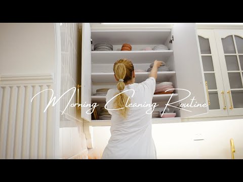 روتين التنظيف الصباحي تحفيزية التدبير المنزلي البيت التركي 