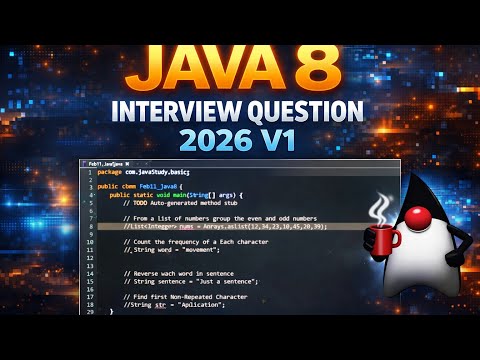 Java 8 stream  interview question 2026 V1