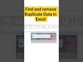 Remove Duplicates in excel like a pro!🧠 Quick guide to clean your data #shorts #exceltricks