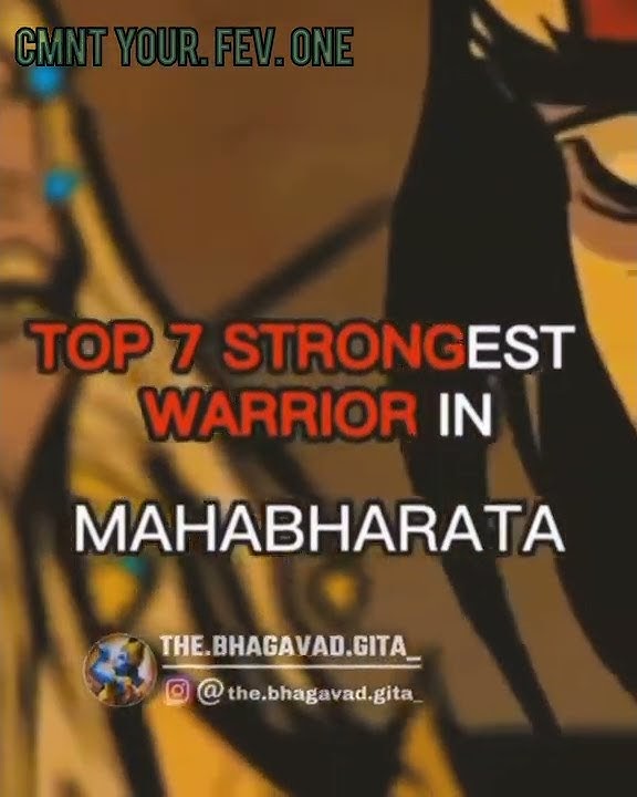 TOP 7 STROGEST  WARIOR IN MAHABHARAT #ashwathama attitude status #mahabharat attitude status