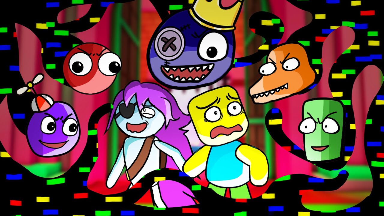 RAINBOW FRIENDS Corrupted “SLICED”  But Everyone Sings It | Roblox Rainbow Friends Animation