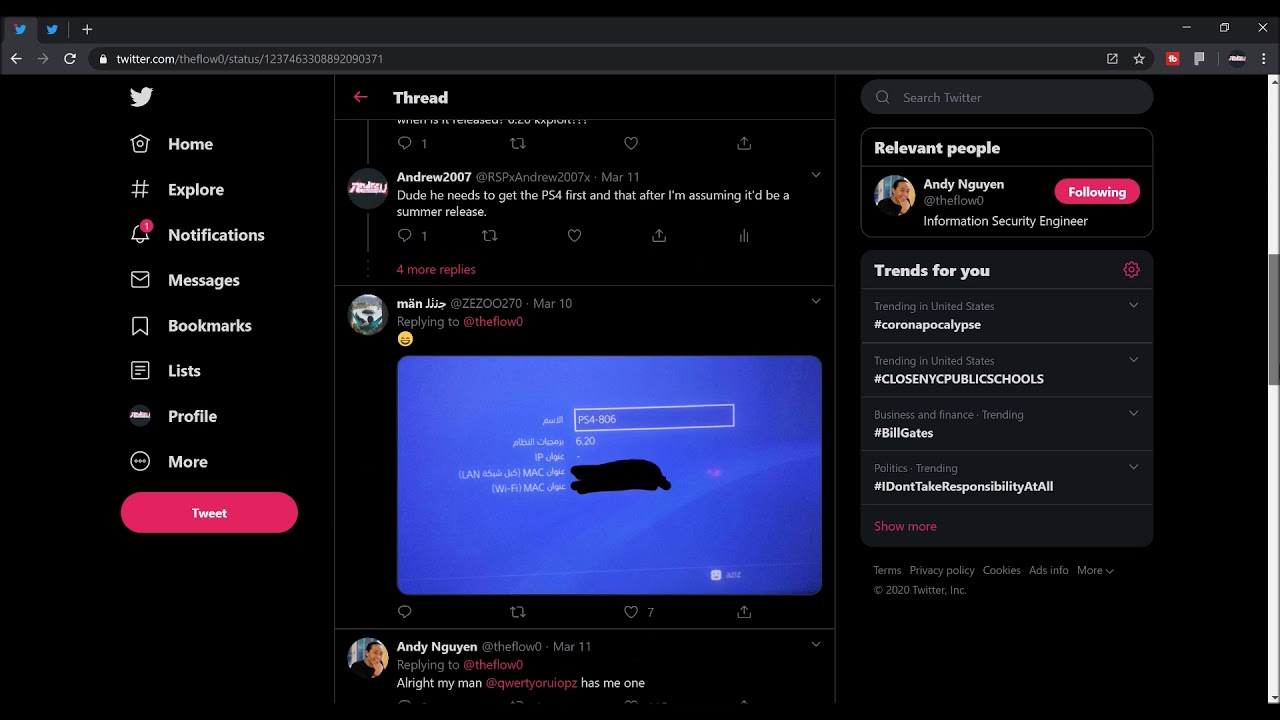 Информация о джейлбрейке PS4 6.20