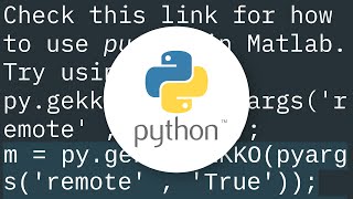 How to call GEKKO correctly from Matlab