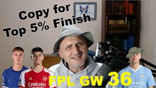 FPL GW 36 Preview - Copy this for Top 5% Finish