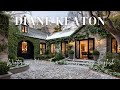 Diane Keaton Winter Home Tour  Timeless Cozy English Cottage Interiors