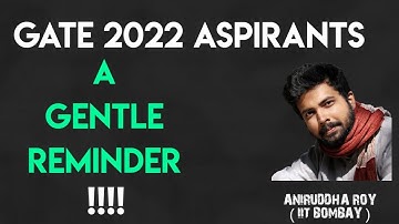 GATE 2022 || GATE 2022 UPDATE || Reminder for all GATE aspirants || Aniruddha Sir (IIT-B) || Byju