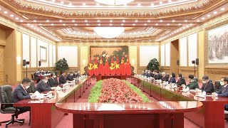Xi holds talks with Vietnam's communist party chief in Beijing