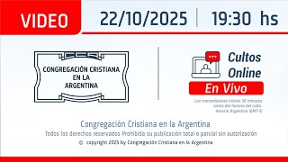 Santo Culto a Dios 22/10/2025 19:30