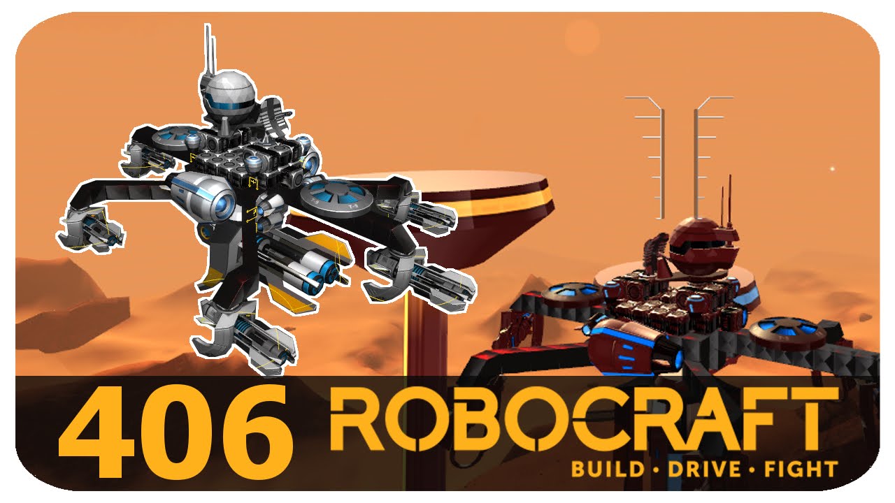 Robocraft Gameplay Tier 10 MEGA PLASMA TX-1 Drone