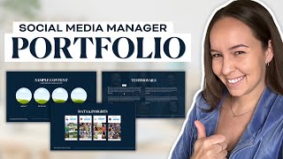 How to Create a Social Media Manager Portfolio for Beginners with NO EXPERIENCE | Portfolio Template