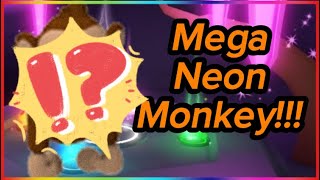 Making a mega neon monkey in adopt me