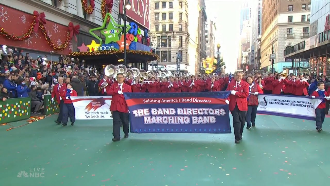 2023 Macys Parade Directors Marching Band YouTube