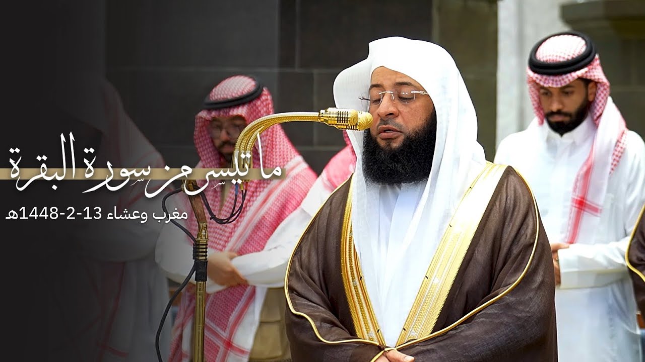 تلاوات مسترسلة من سورة البقرة للشيخ بدر التركي | مغرب وعشاء 13-2-1448هـ