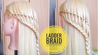 How to do a Ladder Braid Hair Tutorial || EasyHairstyles