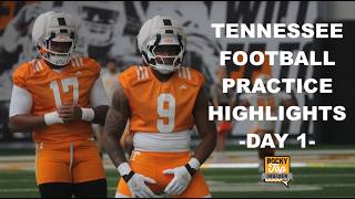 Tennessee Football PRACTICE HIGHLIGHTS - Full Team Practice For Day 1 of Fall Camp