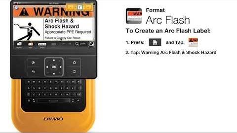 Dymo XTL 500 - How to Make an Arc Flash Label