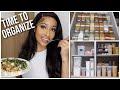 UNPACK AND ORGANIZE MY KITCHEN WITH ME + COOKING! (omg this is satisfying lol)