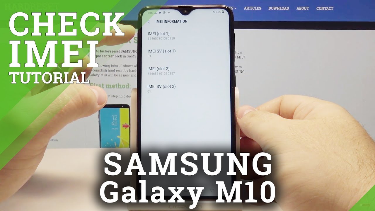 เช็ค serial number samsung  New  How to Check IMEI in SAMSUNG Galaxy M10 - Serial Number Access