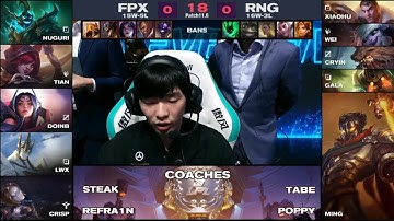 FPX vs RNG -  Game 1 2021 LPL SPRING FINALS | LPL Spring Split (2021)