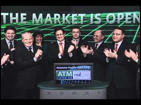 Atacama Pacific Gold Corp. (ATM:TSX-V) opens TSX Venture Exchange, January 12, 2011.