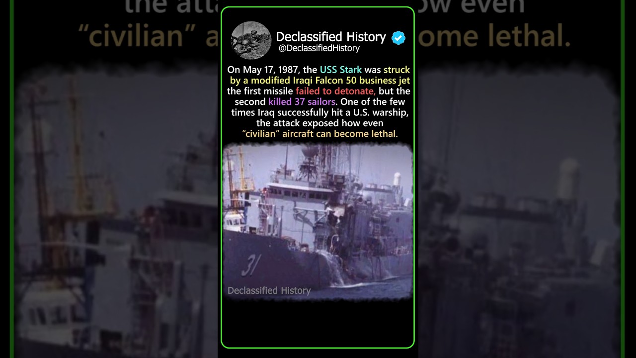 When a “Civilian” Jet Killed 37 U.S. Sailors | The USS Stark Shock (1987) 