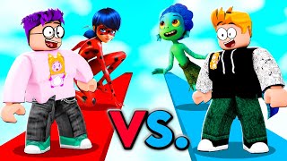 Can LANKYBOX Beat This 2 PLAYER RED vs. BLUE OBBY In ROBLOX?! (9000 IQ!)