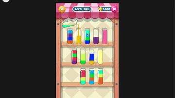 Water Sort Puzzle I Level 846 I  Facebook I SOLVED