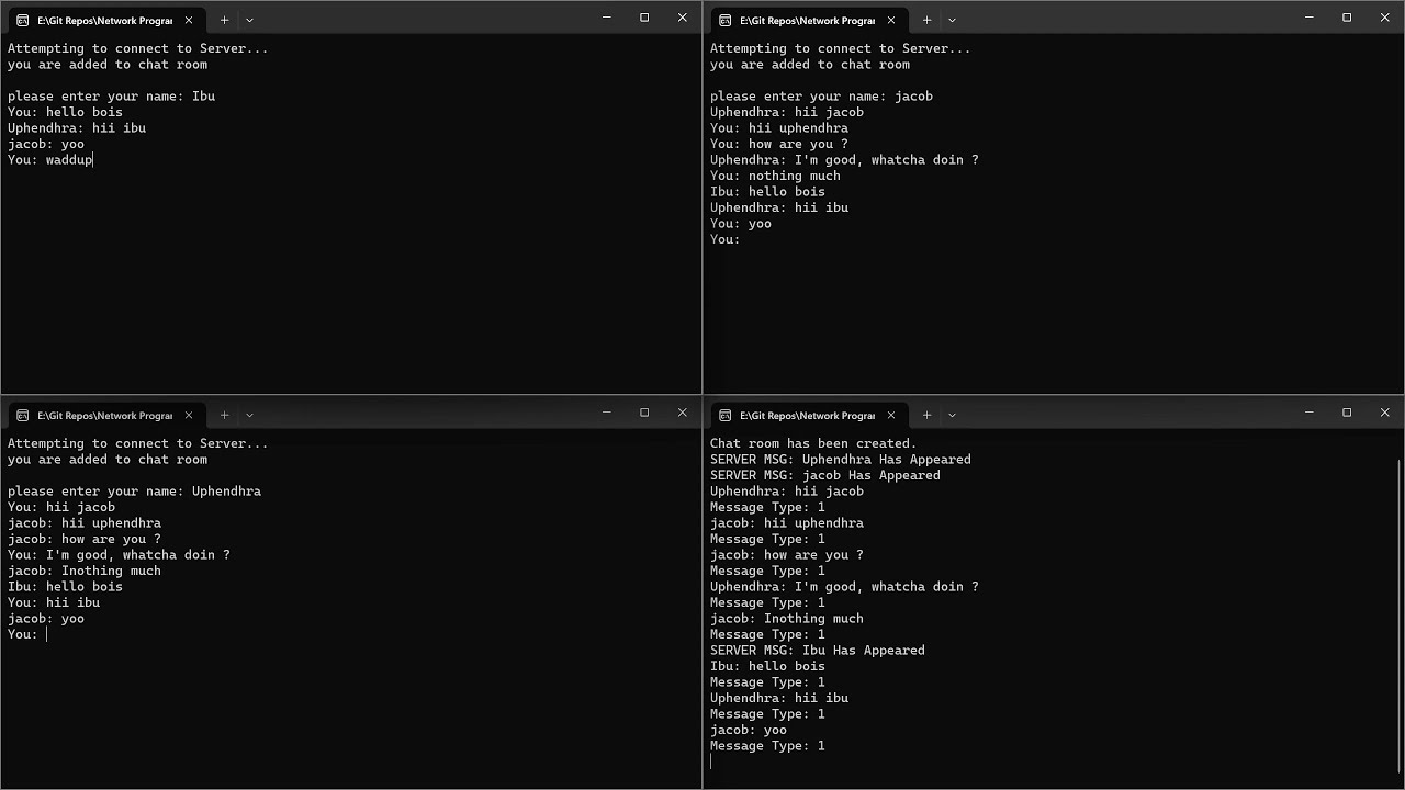 A simple C++ Chat Client and Server that communicates through TCP - YouTube
