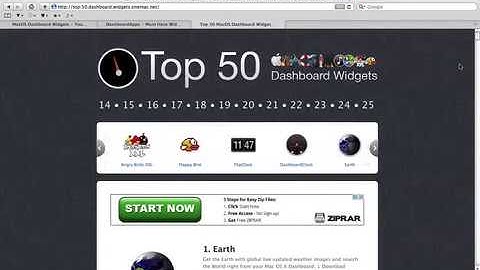 Top 50 MacOS Dashboard Widgets