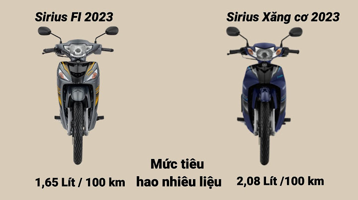 So sánh sirius r và sirius rc