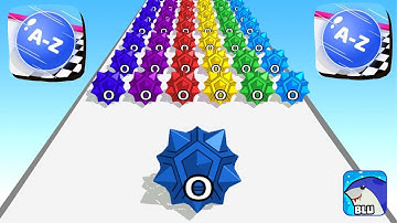 A-Z Run 🔵🦫♦️ MAX LEVELS Gameplay Walkthrough ios,Android NEW UPDATE ball run 2048