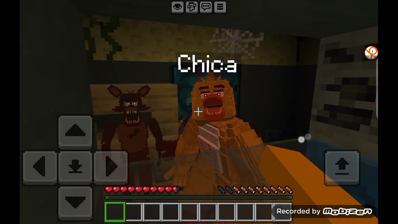 Jugando Fnaf en Minecraft (fue muy caca el video)