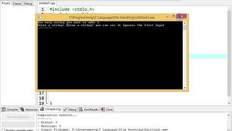 How to take Multiple String Input in C
