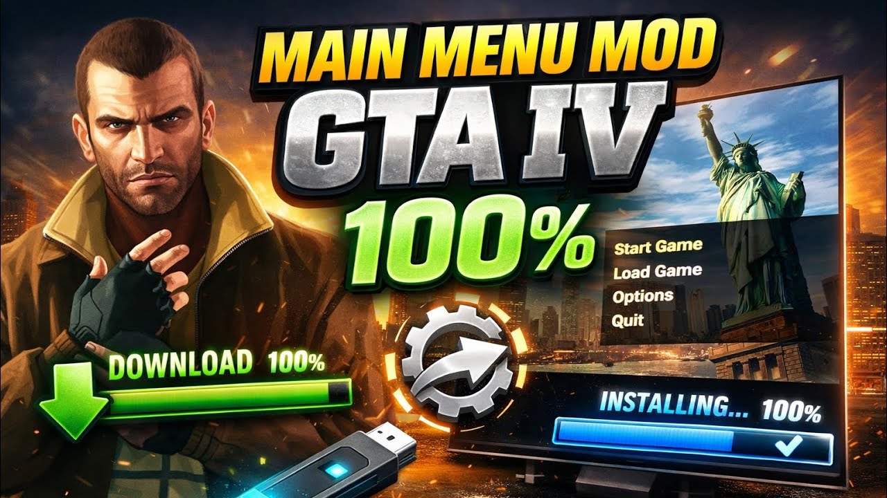How to install mod menu for GTA 4 PC 100%🎮💯 - YouTube