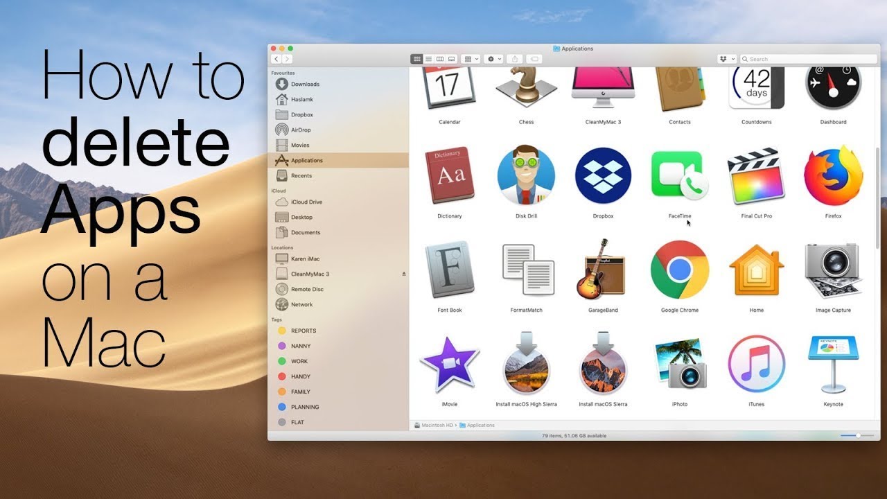 uninstall programs apple macbook pro