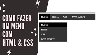 Como fazer um menu vertical e horizontal com #HTML & #CSS