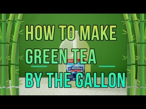 Come fare a freddo Brew tè verde dal Gallon risparmiare denaro