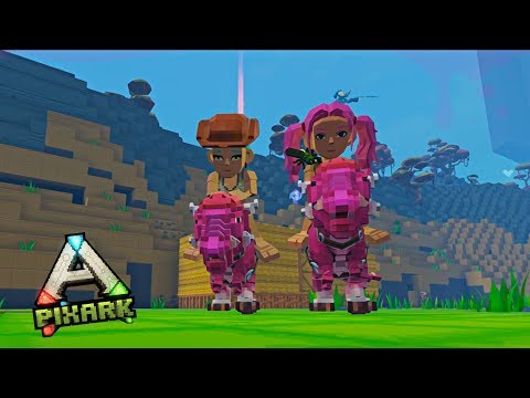 DINOSAURIOS CUADRICULADOS! | MINEARK EN PIXARK