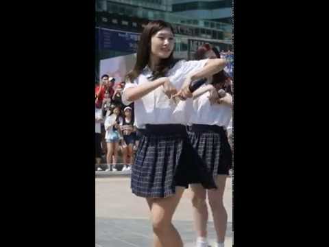 [fancam]160709  다이아(DIA) 해운대버스킹 왠지(Somehow) - 정채연