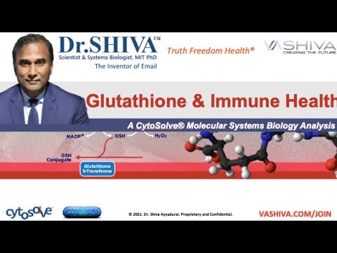 DrSHIVA LIVE Why Glutathione Master Anti Oxidant Boosts Immunity  A CytoSolve Systems Analysis