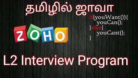 String "Z" Pattern   || Zoho L2 Program || Java || Tamil..