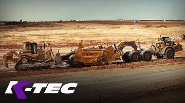 K-Tec 1254 ADT Scraper Push Load by CAT D9R