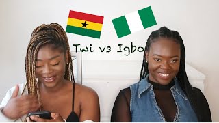 Twi vs Igbo | Learning each other's languages | Nigeria vs Ghana screenshot 2