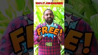Zero Cost IT Training | Placement Guaranteed | Offline Interviews Only #itjobs #dotnetdeveloper