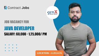 1.25 LAKHS salary | Java Developer | software developer job vacancy | Genx
