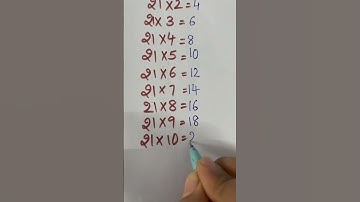 21 Table easy Hack #mathas #mathematics #ytshort #mathstricks