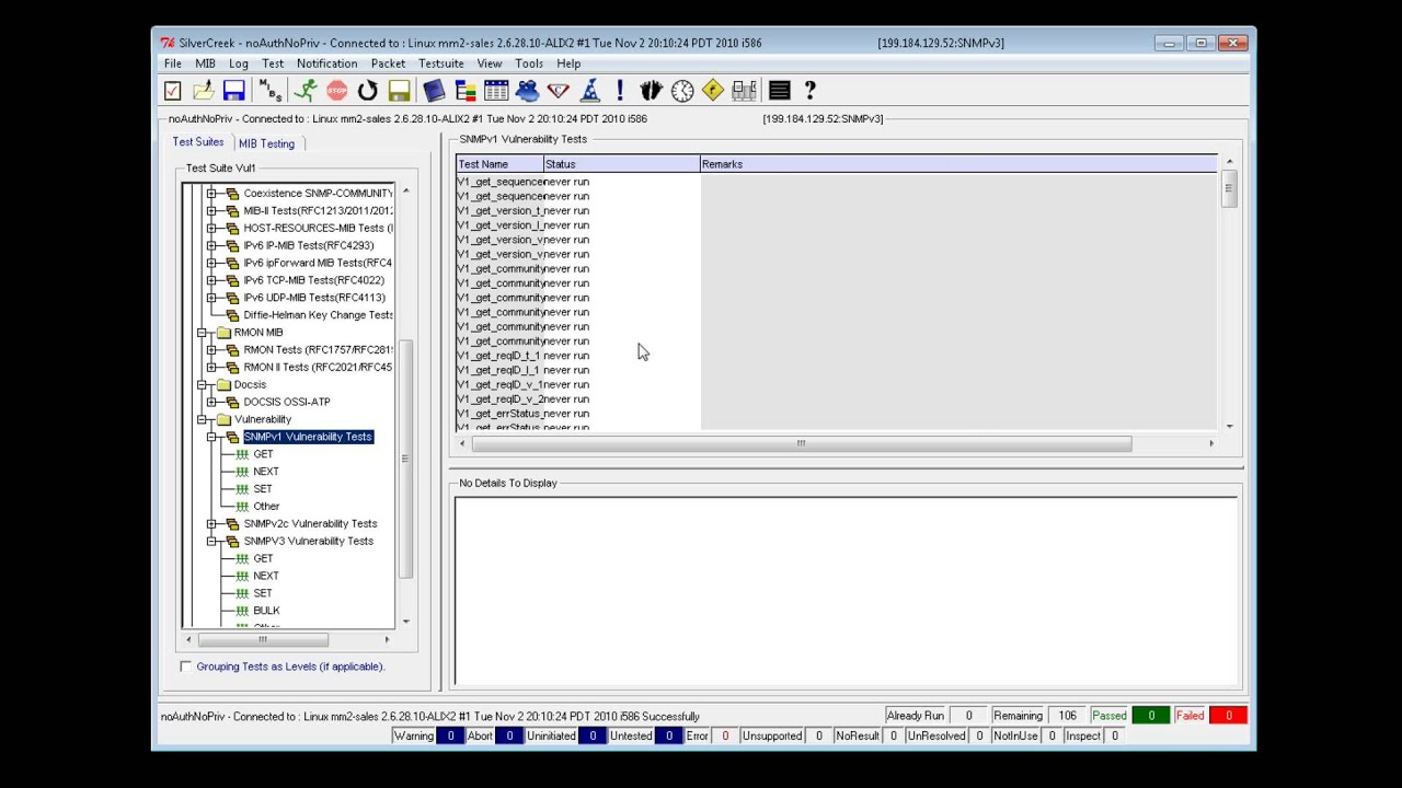 SNMP Vulnerability Testing | SNMP Packet Decoding | SilverCreek SNMP Test Suite