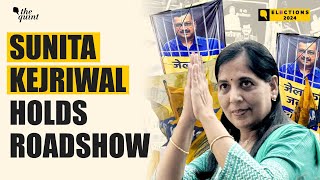 ‘Jail Ka Jawab Vote Se’: Sunita Kejriwal Holds Roadshow Ahead of Lok Sabha Polls in Delhi