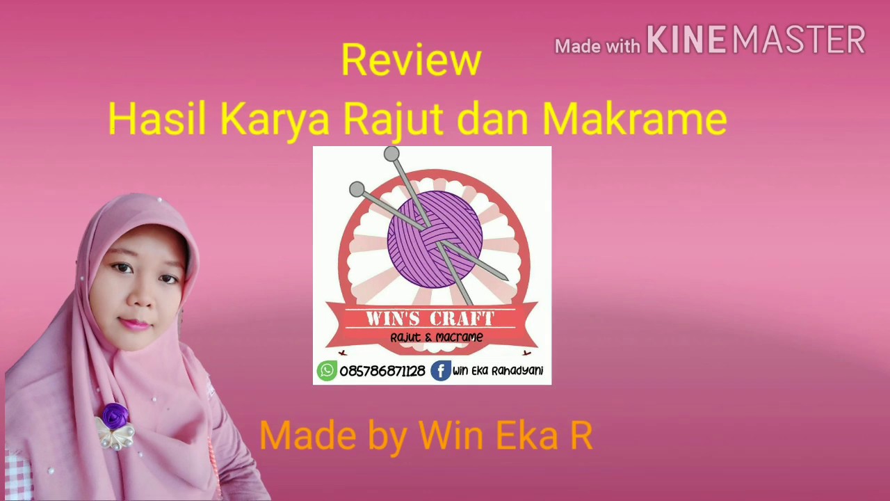 Review Hasil Karya Rajut dan Makrame by Win's Craft - YouTube