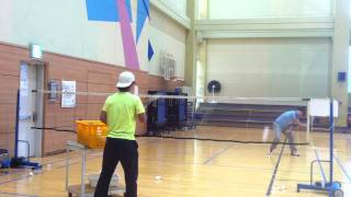 Badminton lesson 20150403(FRI) - smash 1